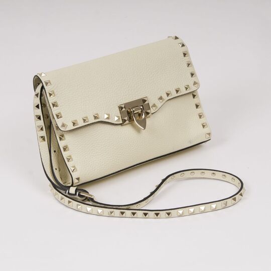 Kleine Crossbody Bag Rockstud Ivory