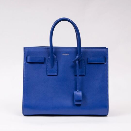 A Classic Sac de Jour Sapphire Blue