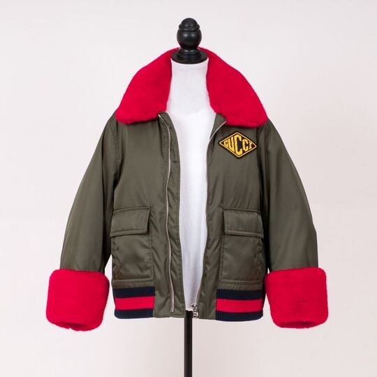 Bomberjacke mit Logo Patch