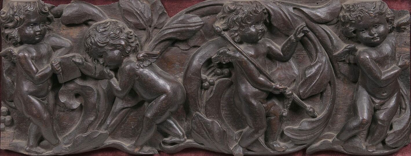 A Baroque Carving with Cherubs