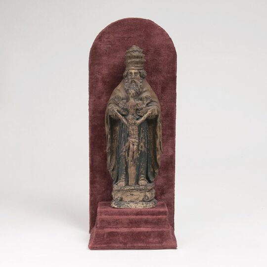 A Terracotta Group 'The Mercy Seat'