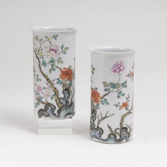 A Pair of Small Chinese Vases