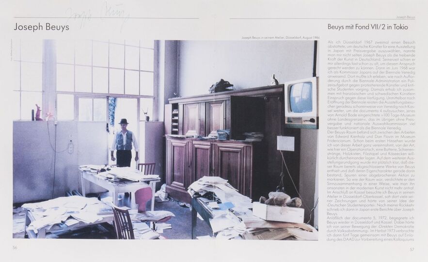 Joseph Beuys in his studio