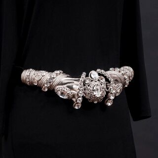 A Velvet Belt with Swarovski Clasp Collection Boutique