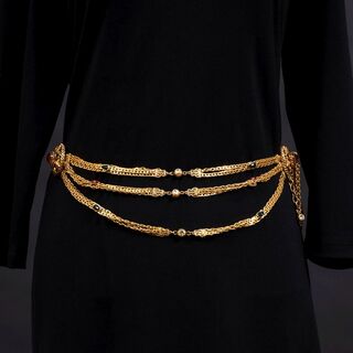 Chain Belt mit Strass und Farbsteinen im Byzantinischen Stil