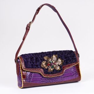 Shoulder Bag with Persian Fur