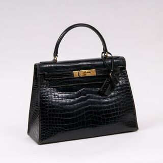 A Kelly Bag 28 Croco