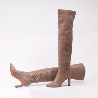 Paar Over Knee Boots Mauve