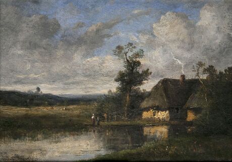 Rural Idyl by a Pond