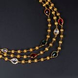 A Set of 3 Necklaces with Filigree Ornaments and Coloured Stones - image 2