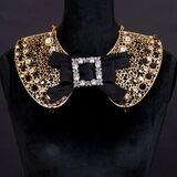 A Grande Ribbon Necklace 'Colletto' with Swarovski Crystals - image 1