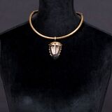 Tribal Mask Collar Necklace - image 2