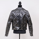 Monogram Printed Biker Jacket - Bild 2