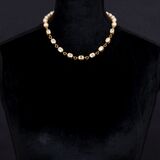 Two Faux Pearl Vintage Necklaces with Strass - image 2