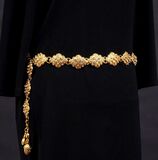 Langer Chain Belt mit Strass-Besatz - Bild 1