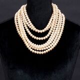 A Rive Gauche Faux Pearls Cascades Necklace - image 1