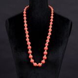 Two coral coloured Strass Necklaces - image 3