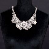 A Swarovski Flower Necklace - image 1