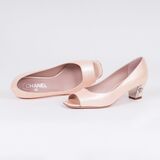 A Pait of Varnish-Pumps with 'Peeptoes' - image 1