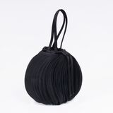 Pouch Bag  aus schwarzem Seidenplissée - Bild 1
