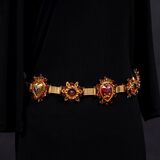 A Belt with Heart and Rose Decor 'Devotion con Cuore' - image 1