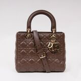 Lady Dior Bag Dark Brown - image 1