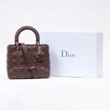 Lady Dior Bag Dunkelbraun - Bild 2