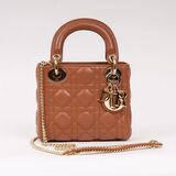 A Lady Dior Bag Brown - image 1