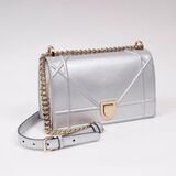 A Diorama Clutch in Matt Silver - image 1