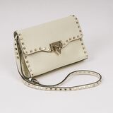 Kleine Crossbody Bag Rockstud Ivory