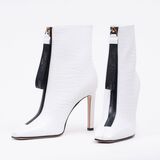 Paar weißer Highheels Booties Macel 100 - Bild 1