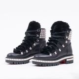 A Pair of Laced Studded Boots Yeti Donna - image 1