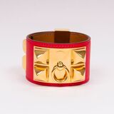 A Bangle Bracelet Collier de Chien Orange