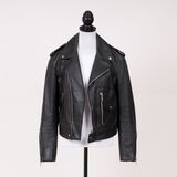 A Diorodeo Black Leather Biker Jacket - image 2