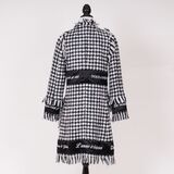 Wollmantel 'Houndstooth Coat in Black and White' - Bild 2