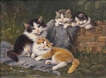 Vier Kätzchen