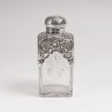 A Victorian Glass Decanter with Silver Mounting - image 1