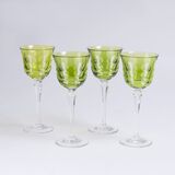 A Set of 13 Christofle Wine Glasses 'Kawali'