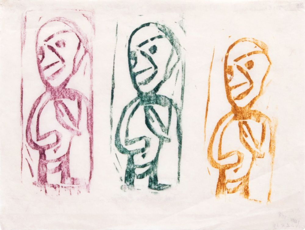 Christian Rohlfs - Drei Männchen II Drei Männchen II
