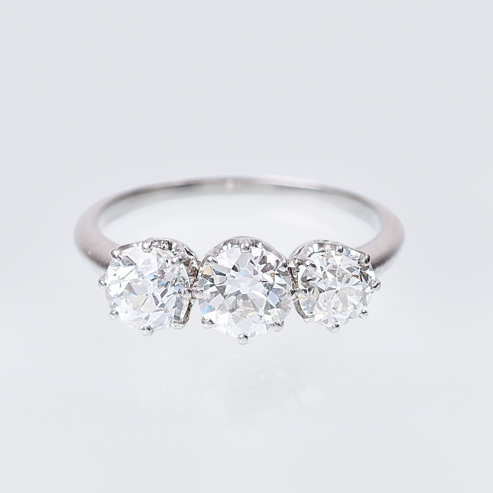 An Old Cut Diamond Ring - image 1
