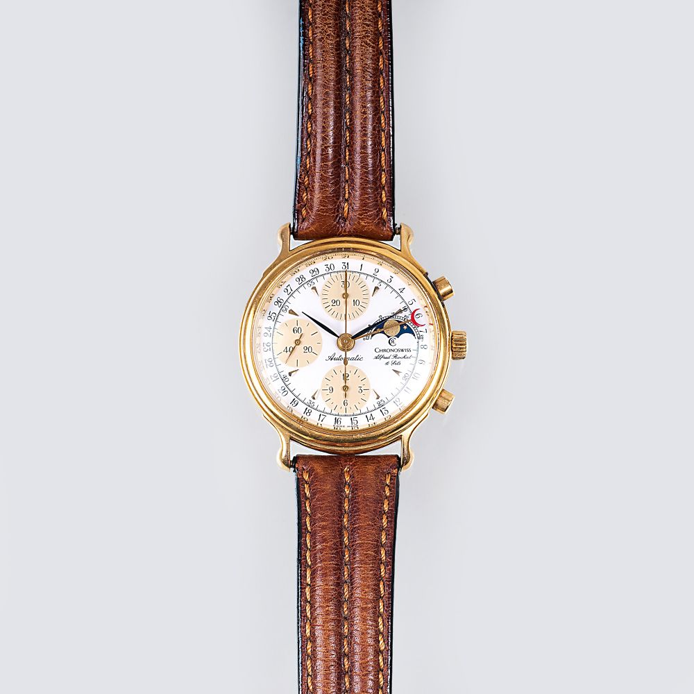Chronoswiss - Herren-Armbanduhr 'Lunar' Alfred Rochat & Fils Herren-Armbanduhr 'Lunar' Alfred Rochat & Fils