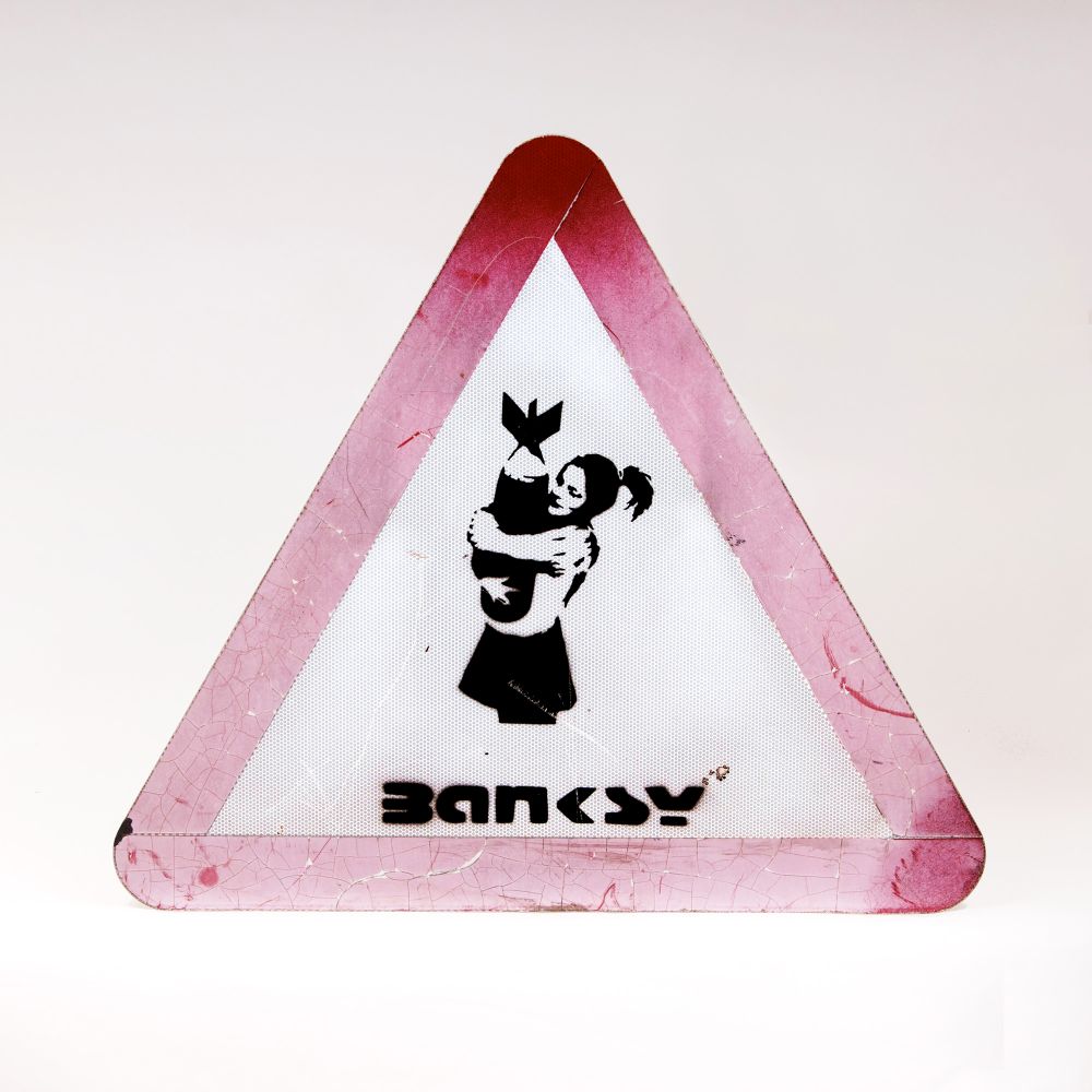 Banksy - Bomb Love onto Road Bomb Love onto Road