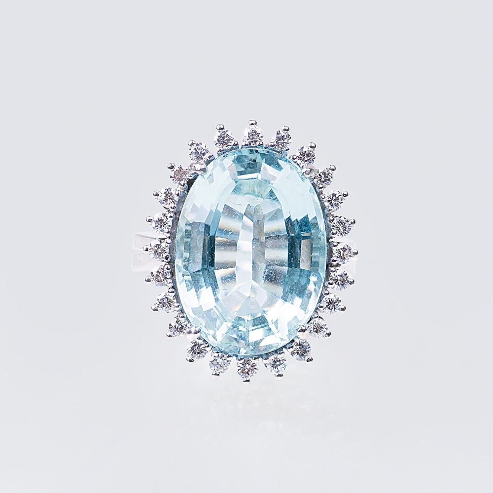 Aquamarin-Brillant-Ring