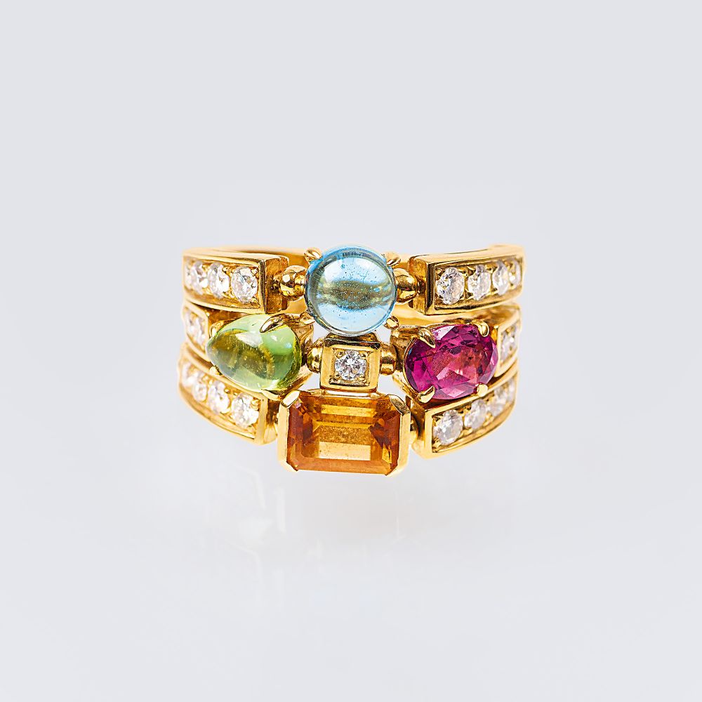 A Precious Stone Diamond Ring 'Allegra'