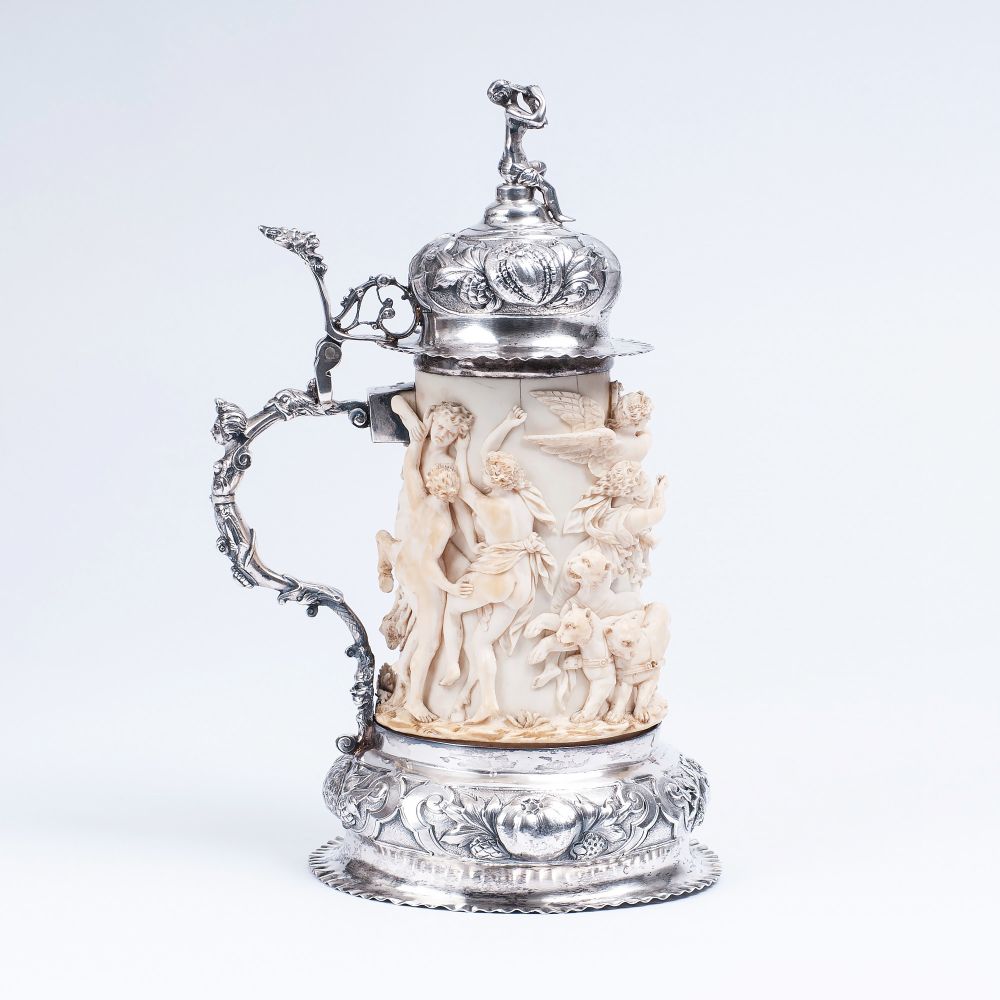An exceptional Ivory Tankard 'Triumphal Procession of Dionysos' - image 3