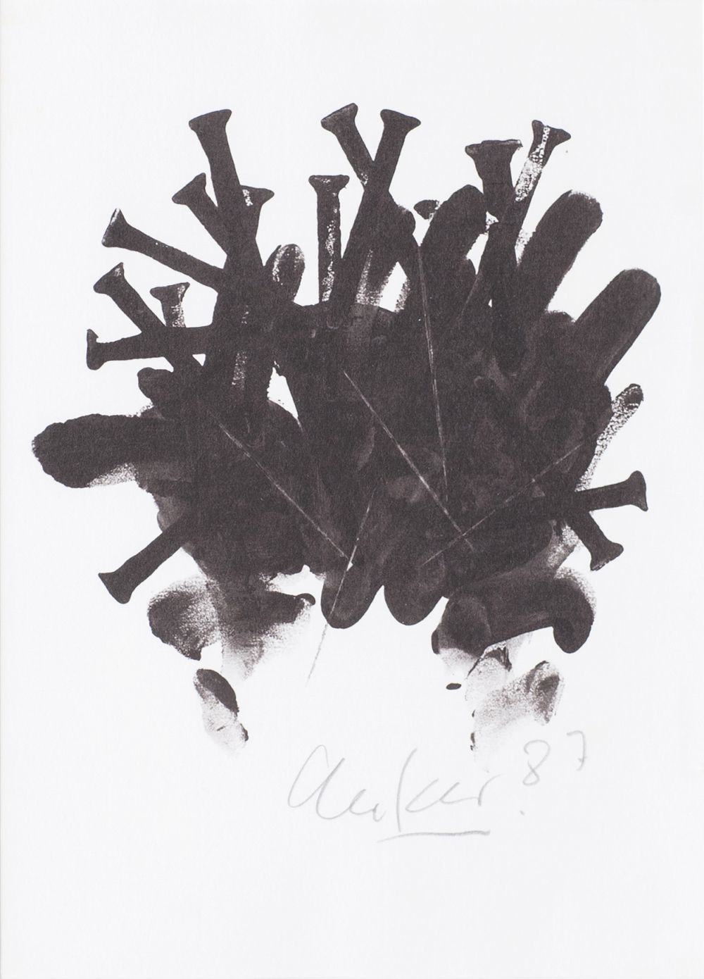 Günther Uecker - Nagelkreuzung Nagelkreuzung