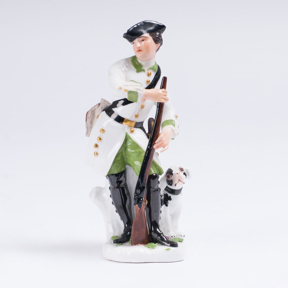 Johann Friedrich Eberlein - Jäger mit Hund Jäger mit Hund