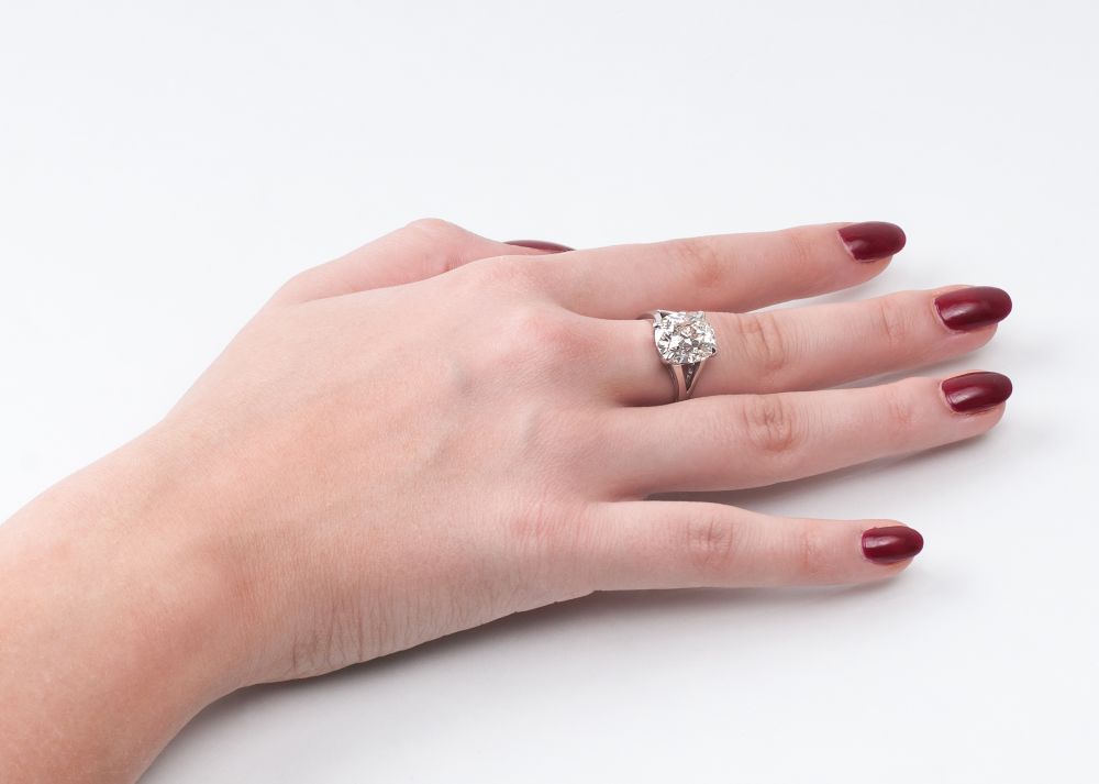 A Highcarat Solitaire Diamond Ring - image 3