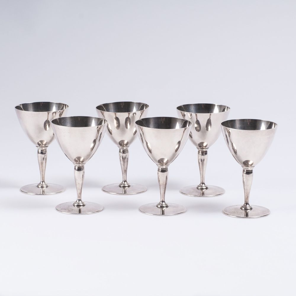 Tiffany & Company, gegr. 1853 in New York - Satz von 6 modernen Kelchbechern Satz von 6 modernen Kelchbechern