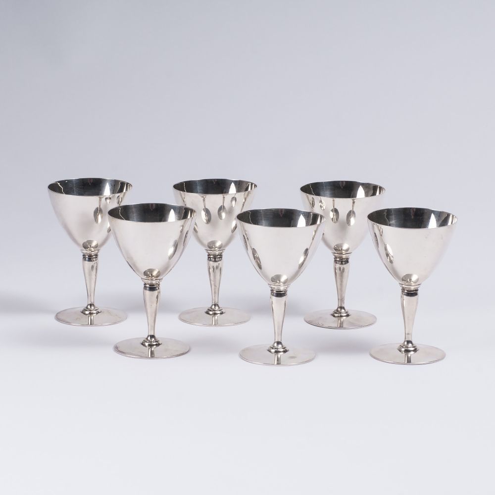 Tiffany & Company, gegr. 1853 in New York - A Set of 6 modern Goblets A Set of 6 modern Goblets
